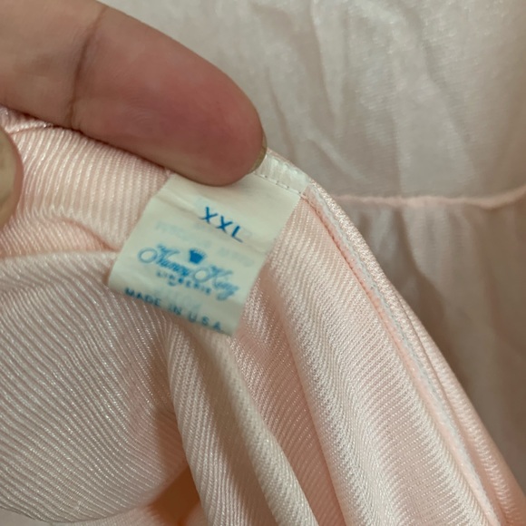 Vintage Nancy King Pink Long Nightgown Robe XXL - Picture 4 of 4